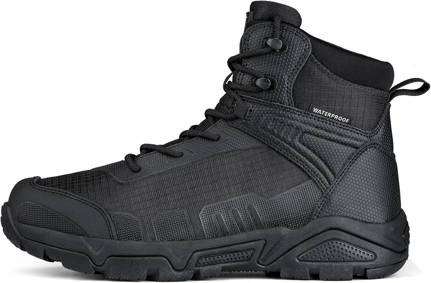 FREE SOLDIER Men's Waterproof Hiking Boots Mens Lightweight Outdoor Mid Trekking Climbing Boots for Men