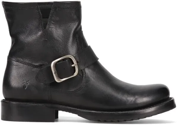 Frye Veronica Booties for Women Made from Full Grain Brush-Off Leather with Antique Metal Hardware and Waterproof, Hand-Stitched Goodyear Welt Construction