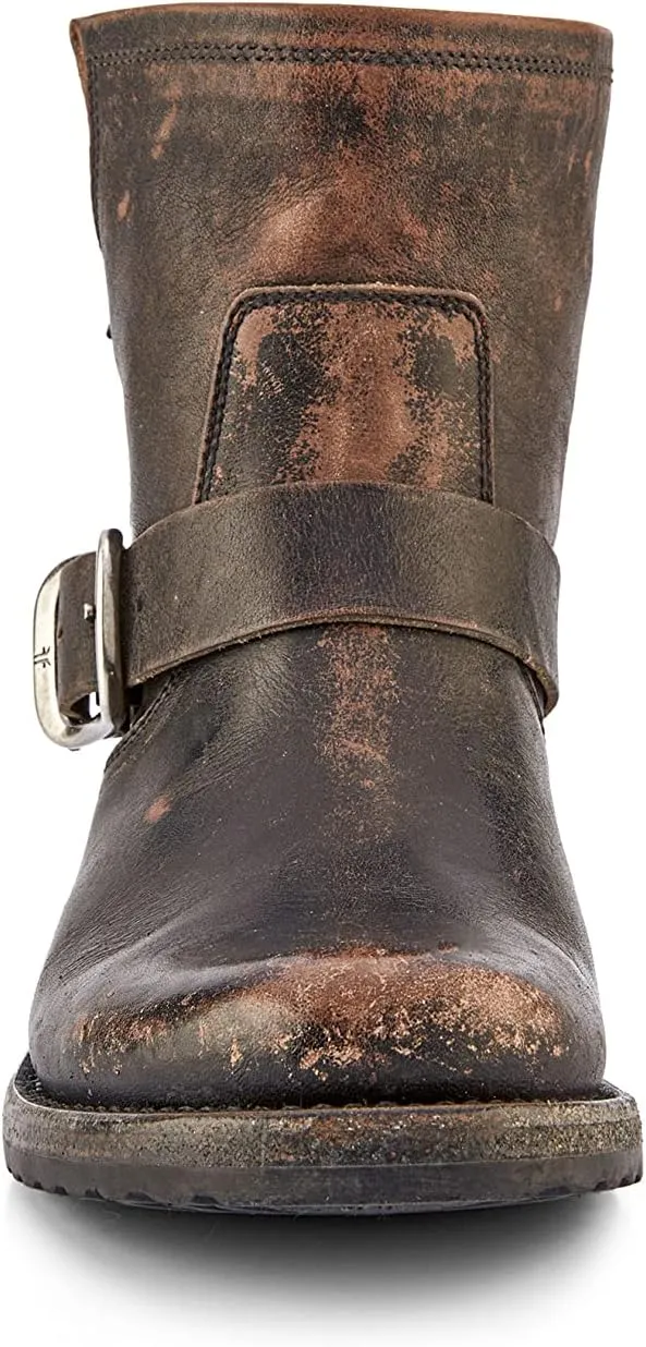 Frye Veronica Booties for Women Made from Full Grain Brush-Off Leather with Antique Metal Hardware and Waterproof, Hand-Stitched Goodyear Welt Construction