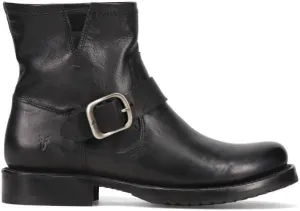 Frye Veronica Booties for Women Made from Full Grain Brush-Off Leather with Antique Metal Hardware and Waterproof, Hand-Stitched Goodyear Welt Construction