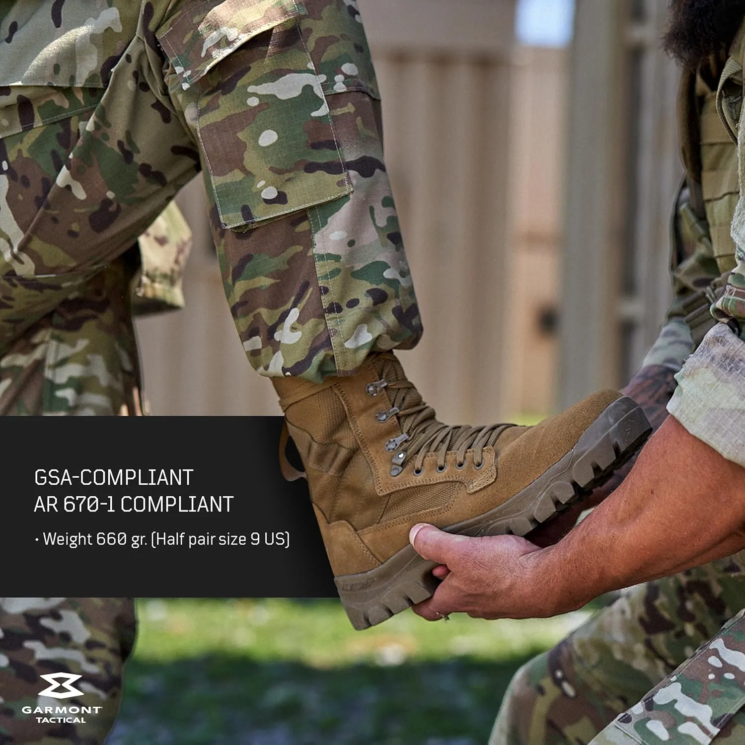 GARMONT TACTICAL T8 Bifida T.A.A. Military Combat Boots for Men and Women, Army, Air Force, AR670-1 Compliant Footwear, Suede Leather, Multi-Terrain Shoes