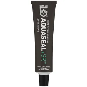 GEAR AID Aquaseal SR Shoe Repair Adhesive For Fixing Holes in Hiking, Work, Boots, Rainboots, Shoes, Soles and Rebuild Heels, Clear, 1 oz, 1 Pack