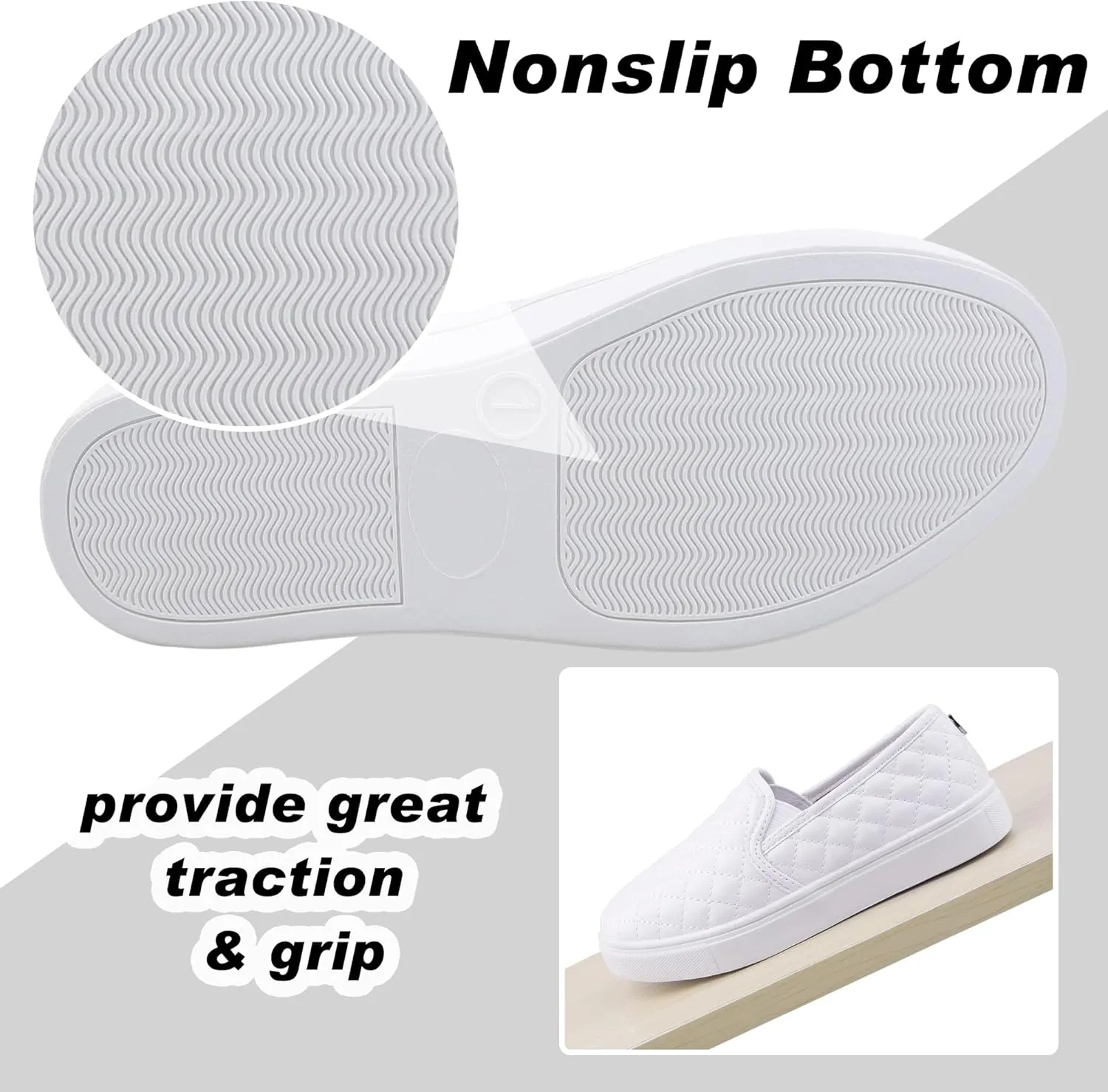 Girls Sneakers Slip On Casual Sneakers for Girls Nonslip Comfort Lightweight Flats Shoes for Big Girls Little Girls
