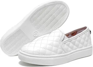 Girls Sneakers Slip On Casual Sneakers for Girls Nonslip Comfort Lightweight Flats Shoes for Big Girls Little Girls