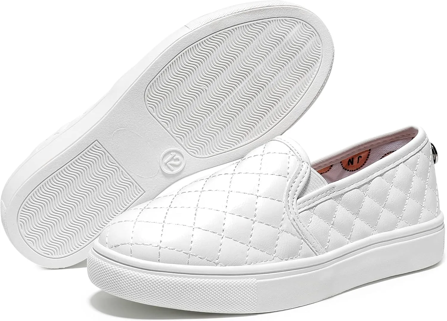Girls Sneakers Slip On Casual Sneakers for Girls Nonslip Comfort Lightweight Flats Shoes for Big Girls Little Girls