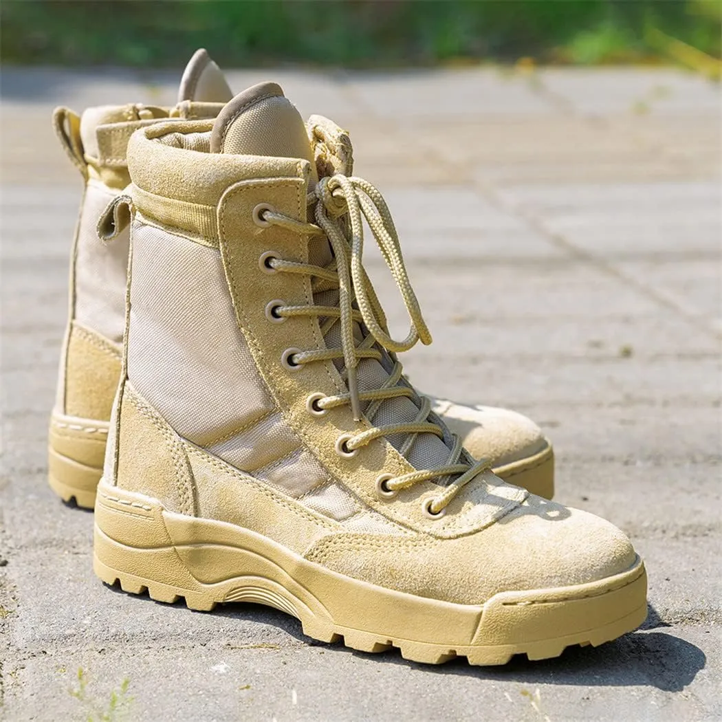 Haitpant Children Outdoor Tactical Boots, Kids Summer Camp Training Military Boots, Ultra Light Breathable Hiking Shoes for Boy