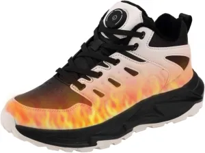 Heated Sneakers Thermal Running Shoes for Women Men, 3 Temperature Settings Walking Shoes Foot Warmer Shoes Non Slip Plush Breathable Winter Life Work Keep Feet Warm