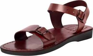 Holy Land Market Men/Women Biblical Jesus Leather Sandals/Slides From Jerusalem (Jerusalem Style I)