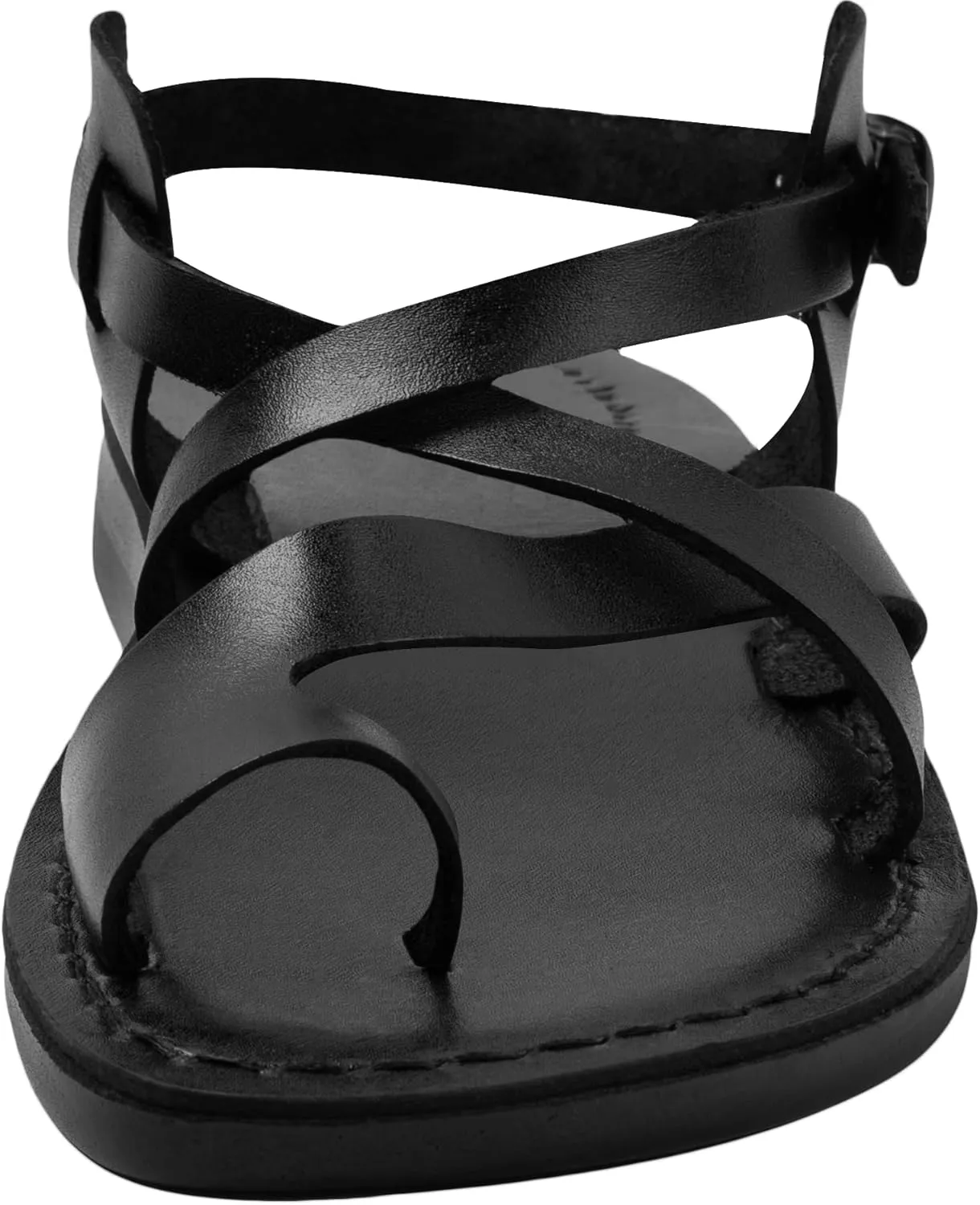 Holy Land Market Men/Women Biblical Jesus Leather Sandals/Slides From Jerusalem (Jesus - Style I)