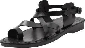 Holy Land Market Men/Women Biblical Jesus Leather Sandals/Slides From Jerusalem (Jesus - Style I)
