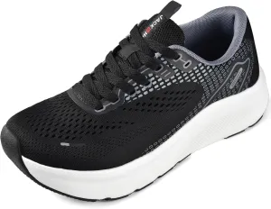 JACKSHIBO Wide Toe Box Shoes for Men Arch Support Shoes Wide Width Sneakers for Running Walking Athletic Tennis Orthopedic Plantar Fasciitis Workout Flux Footwear with Thick Cushioned Zero Drop Sole