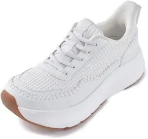 JACKSHIBO Women's Wide Toe Box Fashion Sneakers Slip in Free up Hands Shoes Arch Support Orthopedic Casual Walking Shoes with Metatarsal Pad
