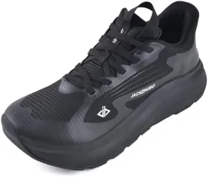 JACKSHIBO Women's Wide Toe Box Road Running Shoes Slip in Hands Free Arch Support Tennis Shoes Orthopedic Cushion Walking Sneakers with Metatarsal Pad