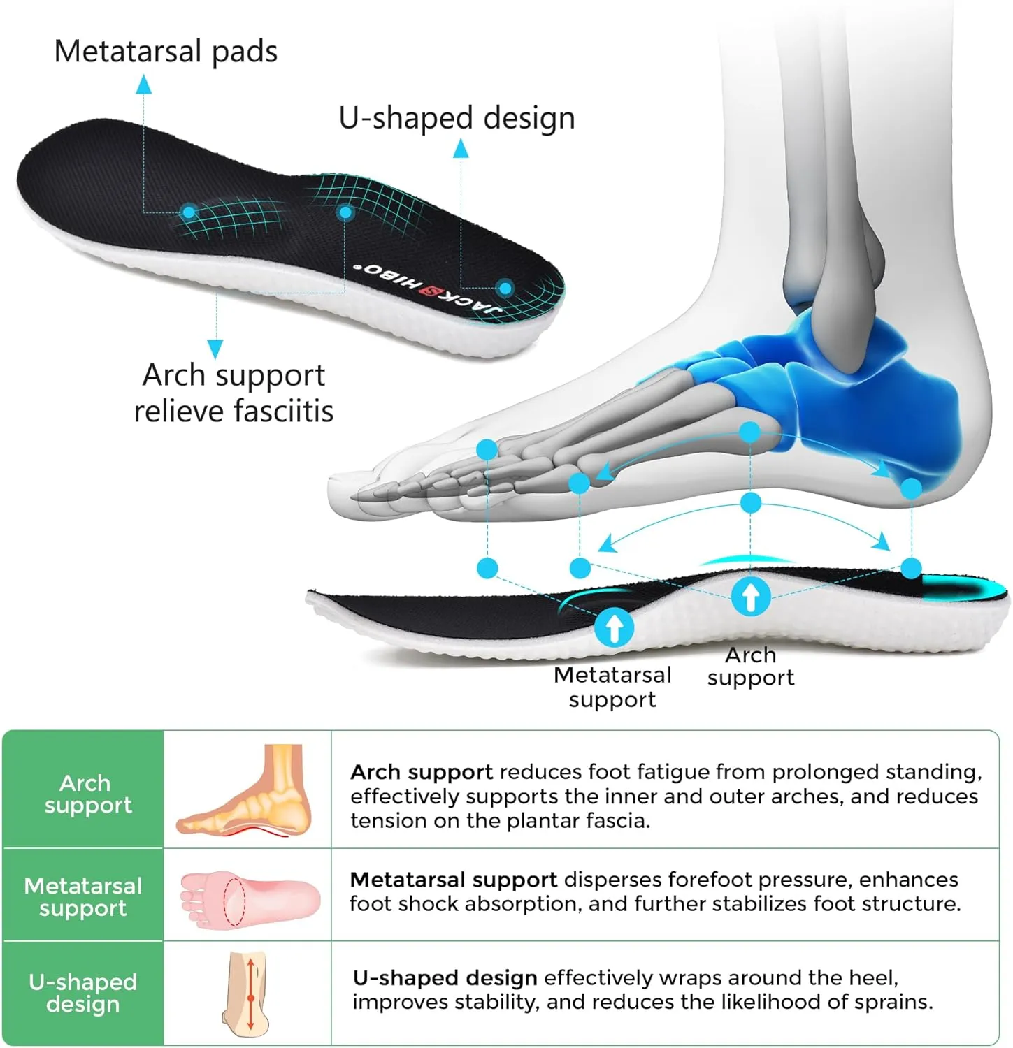 JACKSHIBO Women's Wide Toe Box Road Running Shoes Slip in Hands Free Arch Support Tennis Shoes Orthopedic Cushion Walking Sneakers with Metatarsal Pad