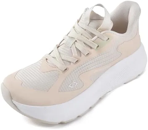 JACKSHIBO Women's Wide Toe Box Road Running Shoes Slip in Hands Free Arch Support Tennis Shoes Orthopedic Cushion Walking Sneakers with Metatarsal Pad