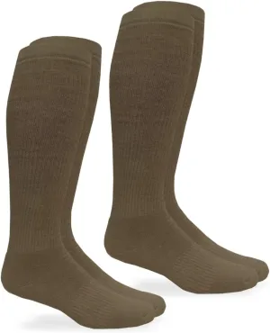 Jefferies Socks Men's Women's Unisex Military Ultra-dri Tactical Over The Calf Boot Socks 2 Pack