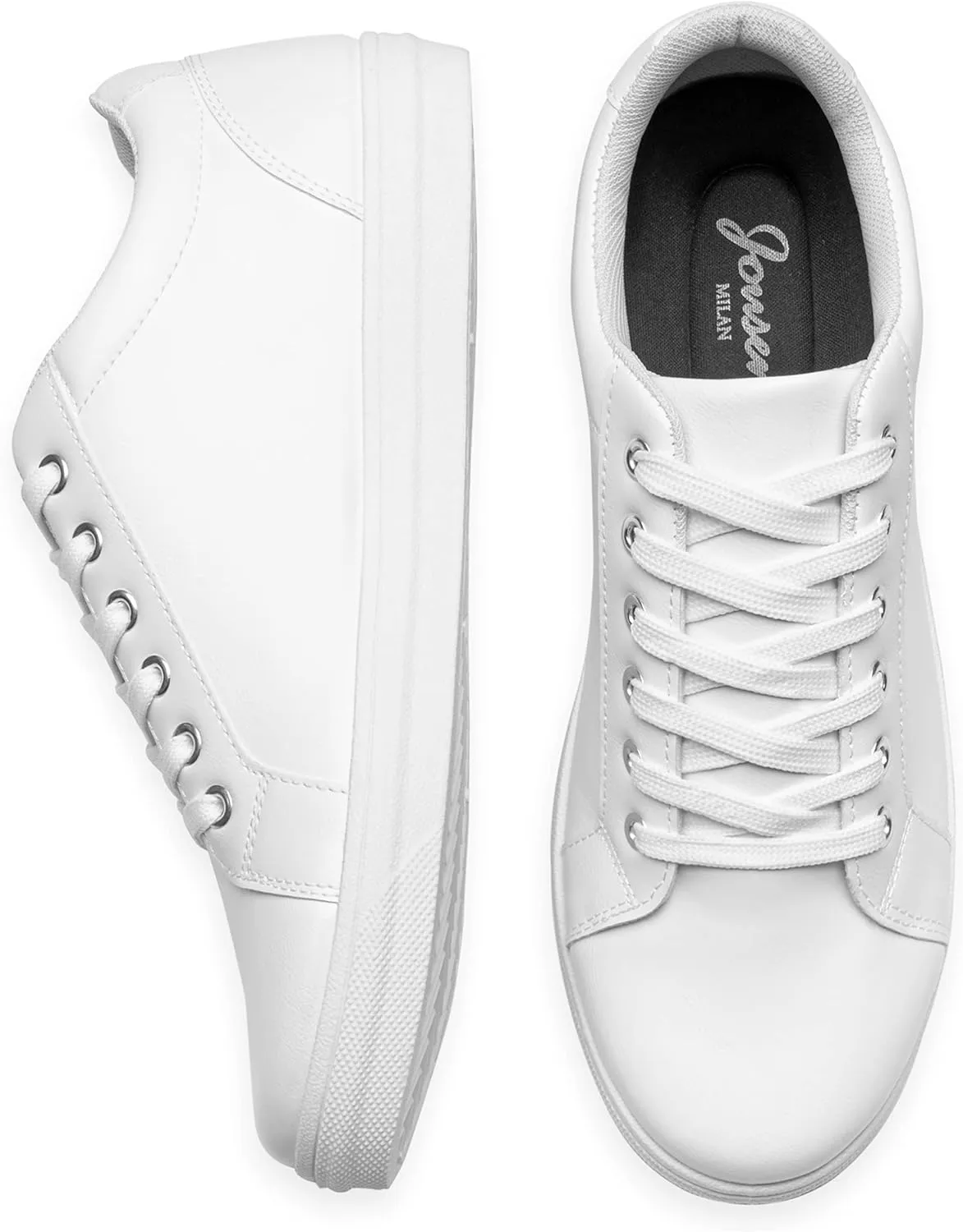 Jousen Mens Sneakers White Mens Casual Shoes Soft Breathable Fashion Sneakers for Mens
