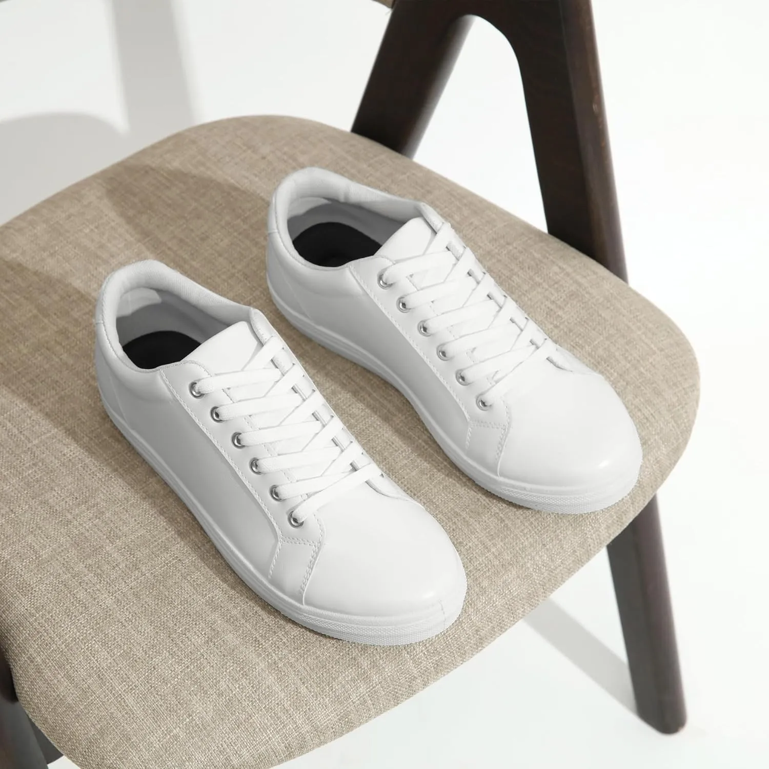 Jousen Mens Sneakers White Mens Casual Shoes Soft Breathable Fashion Sneakers for Mens