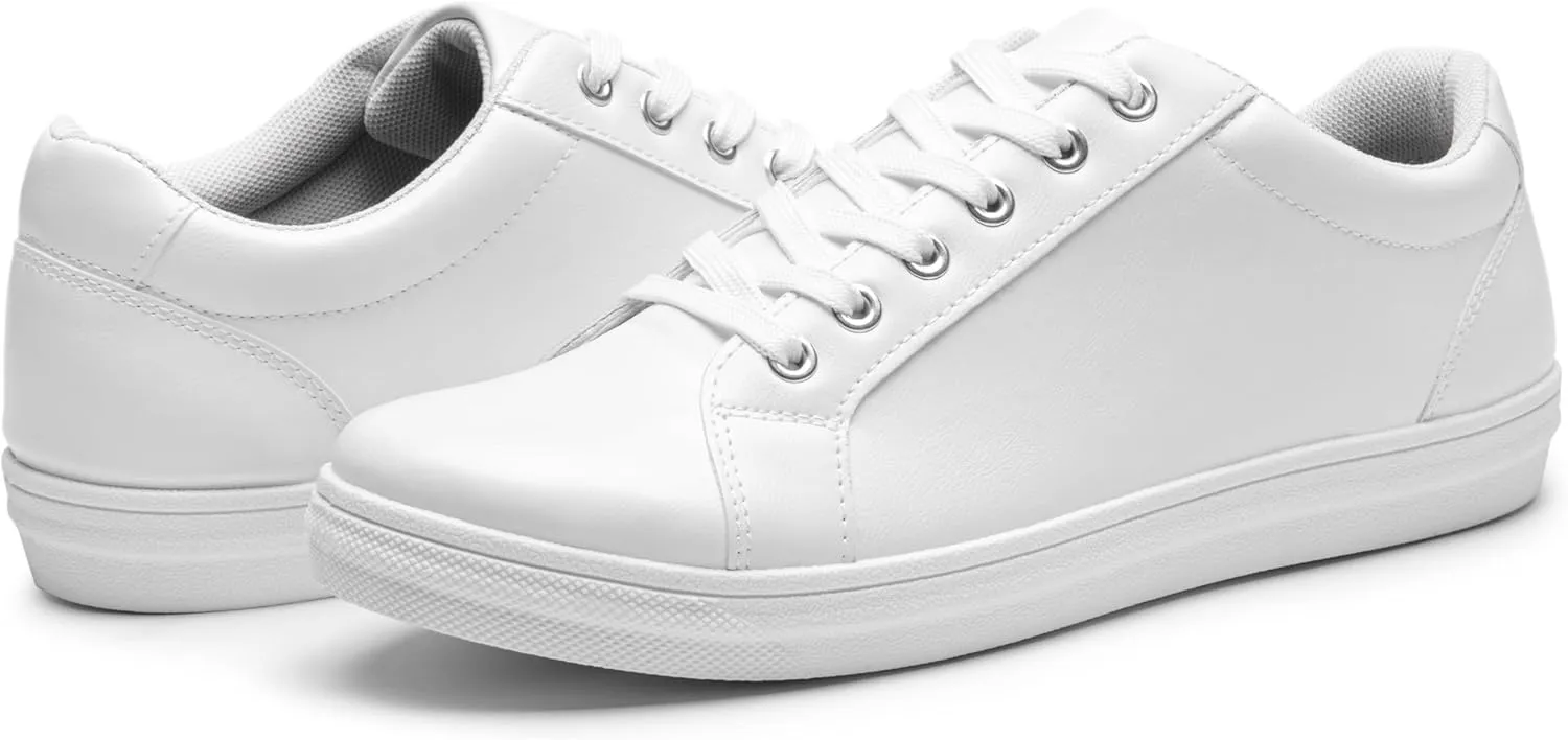 Jousen Mens Sneakers White Mens Casual Shoes Soft Breathable Fashion Sneakers for Mens