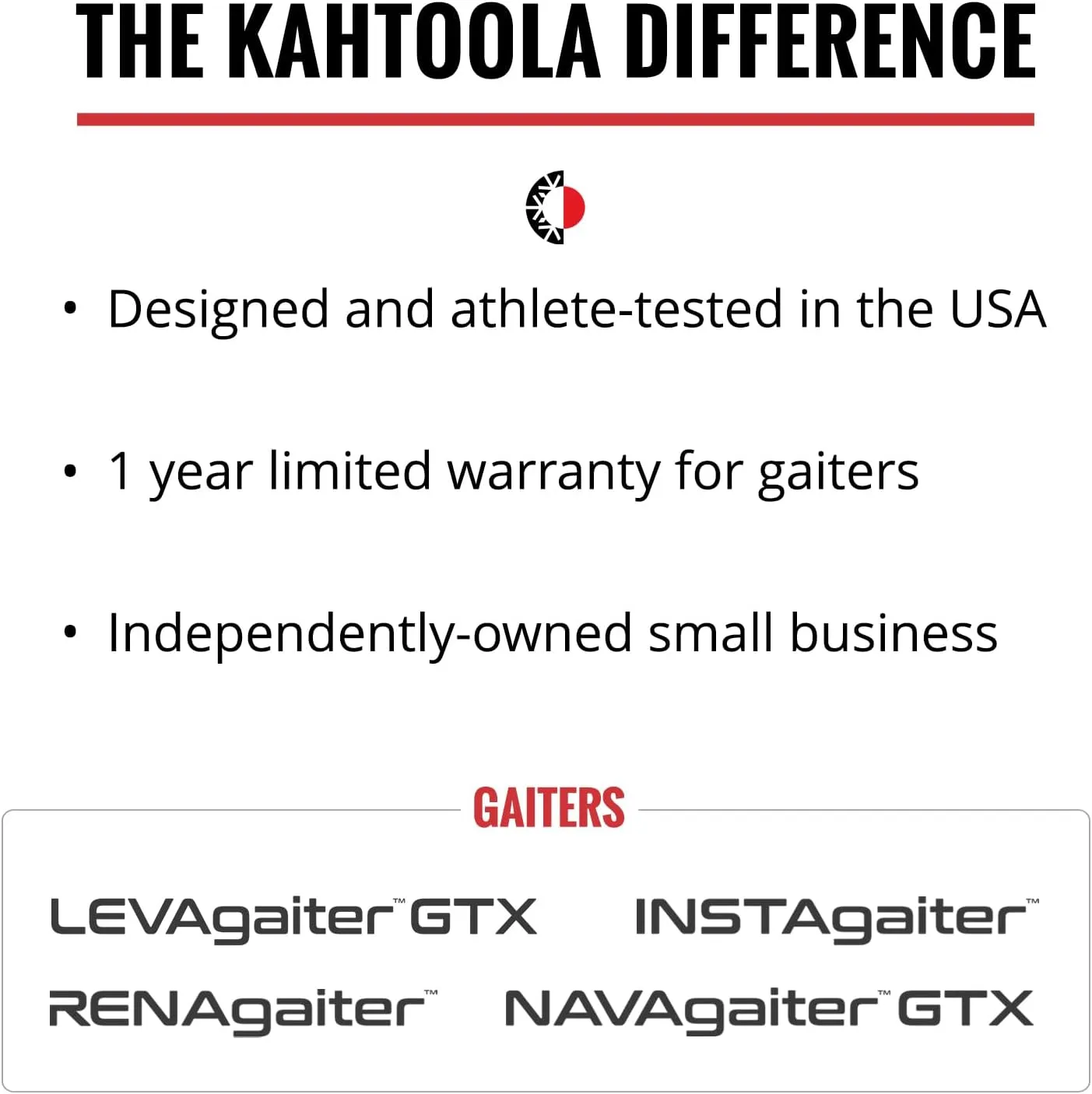Kahtoola RENAgaiter Low Gaiters for Hiking, Mountaineering, Trail Running, Shoe & Boot Protection in Mud, Snow & Ice