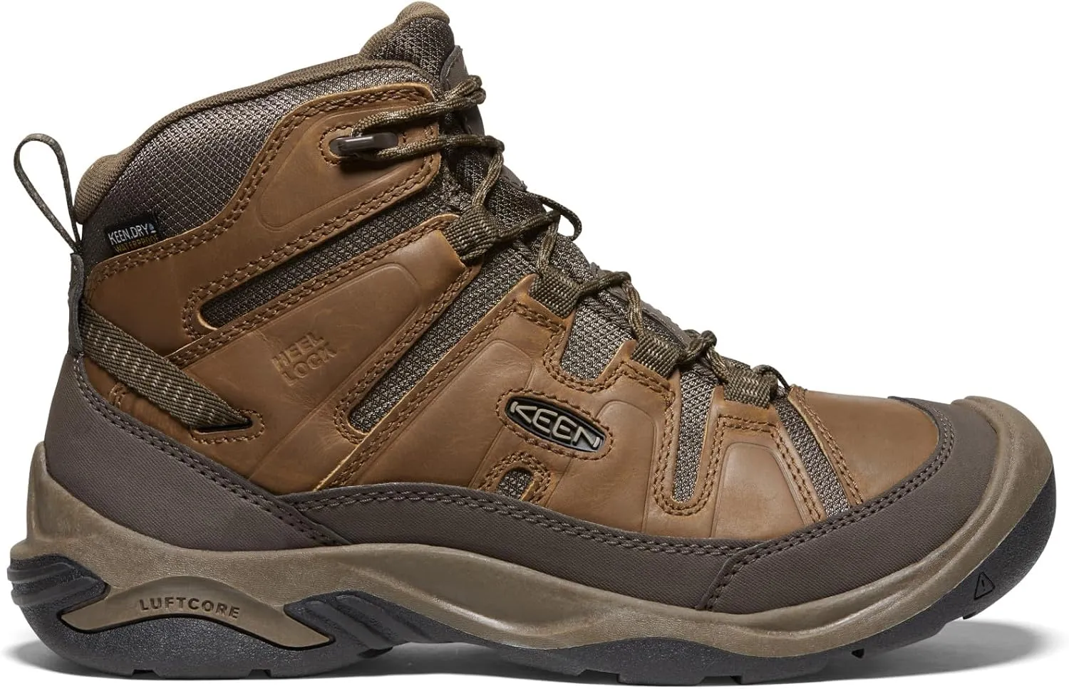 KEEN Men's Circadia Mid Height Comfortable Waterproof Hiking Boots