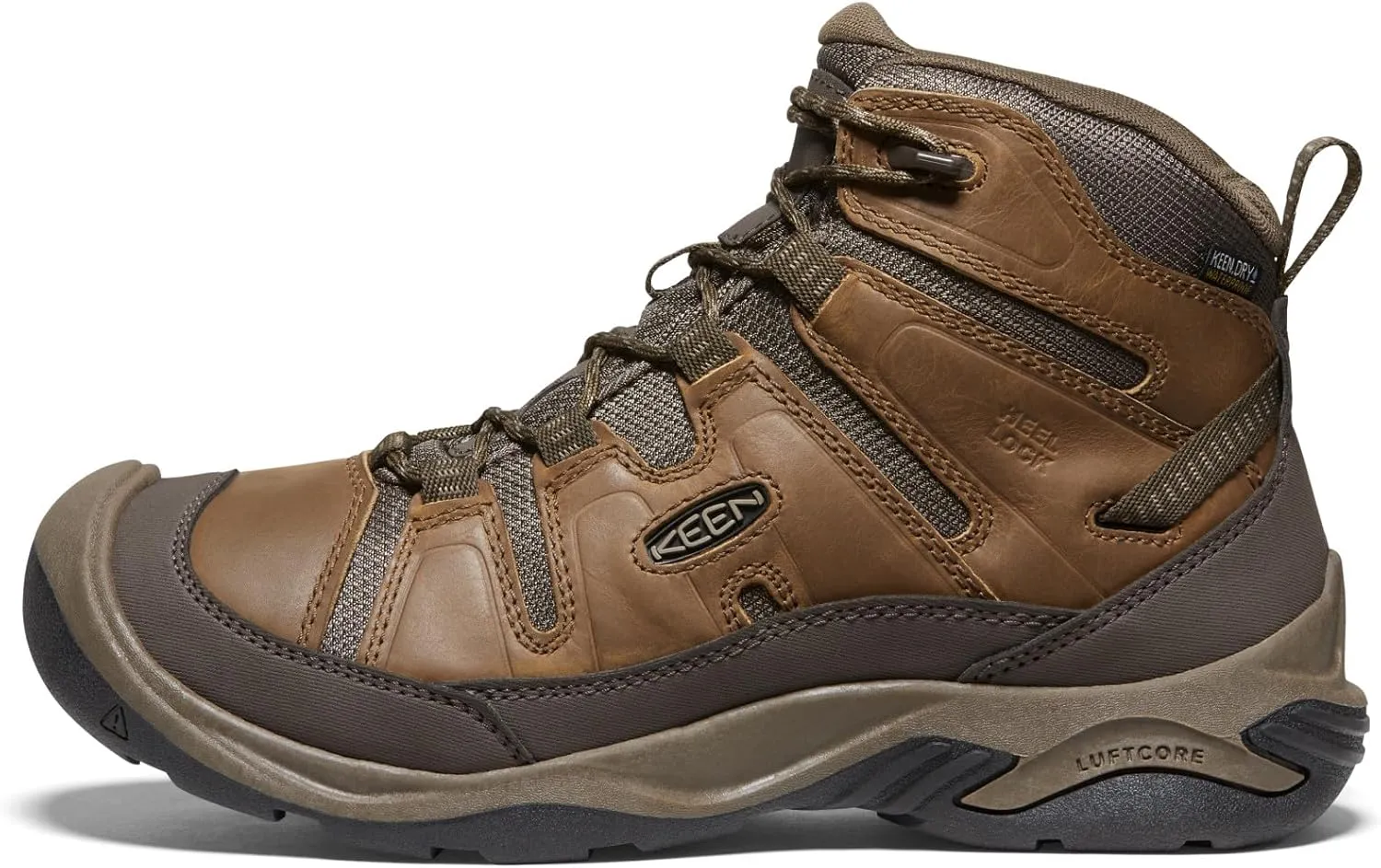 KEEN Men's Circadia Mid Height Comfortable Waterproof Hiking Boots