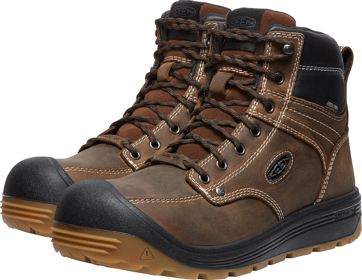 KEEN Utility Men's Fort Wayne 6" Waterproof Composite Toe Wedge Work Boot