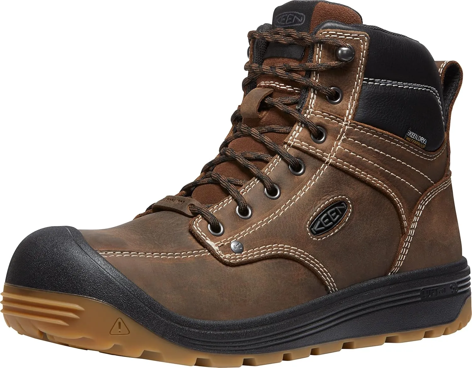 KEEN Utility Men's Fort Wayne 6" Waterproof Composite Toe Wedge Work Boot