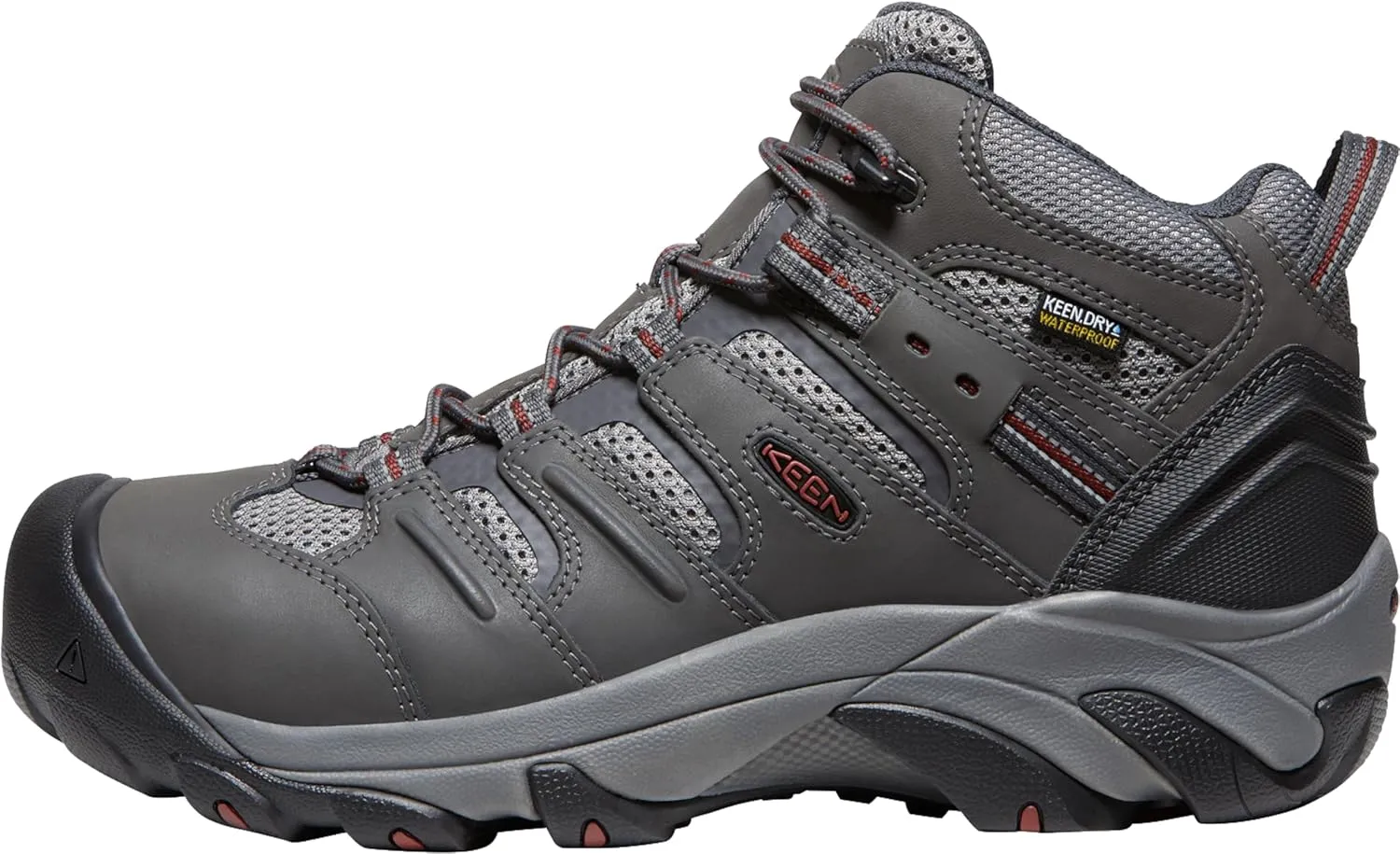 KEEN Utility Men's Lansing Mid Height Steel Toe Waterproof Work Boots