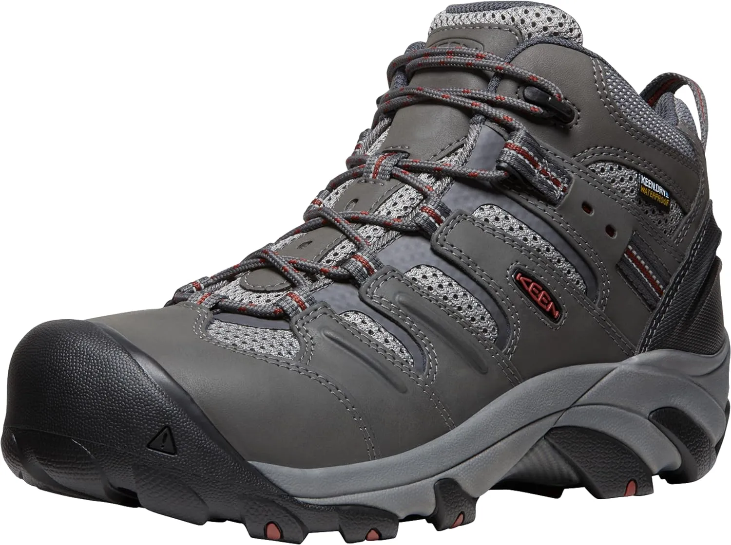 KEEN Utility Men's Lansing Mid Height Steel Toe Waterproof Work Boots