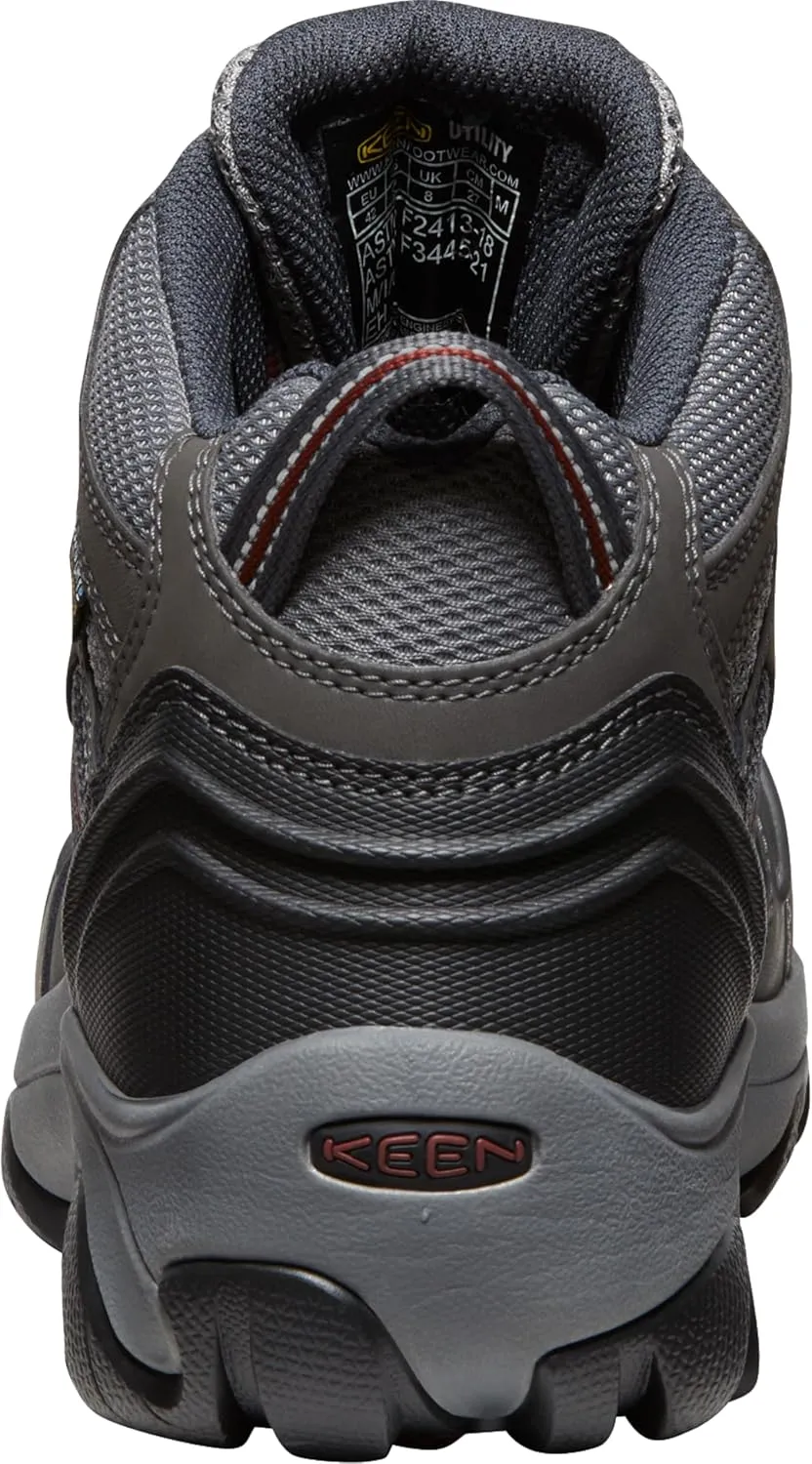 KEEN Utility Men's Lansing Mid Height Steel Toe Waterproof Work Boots