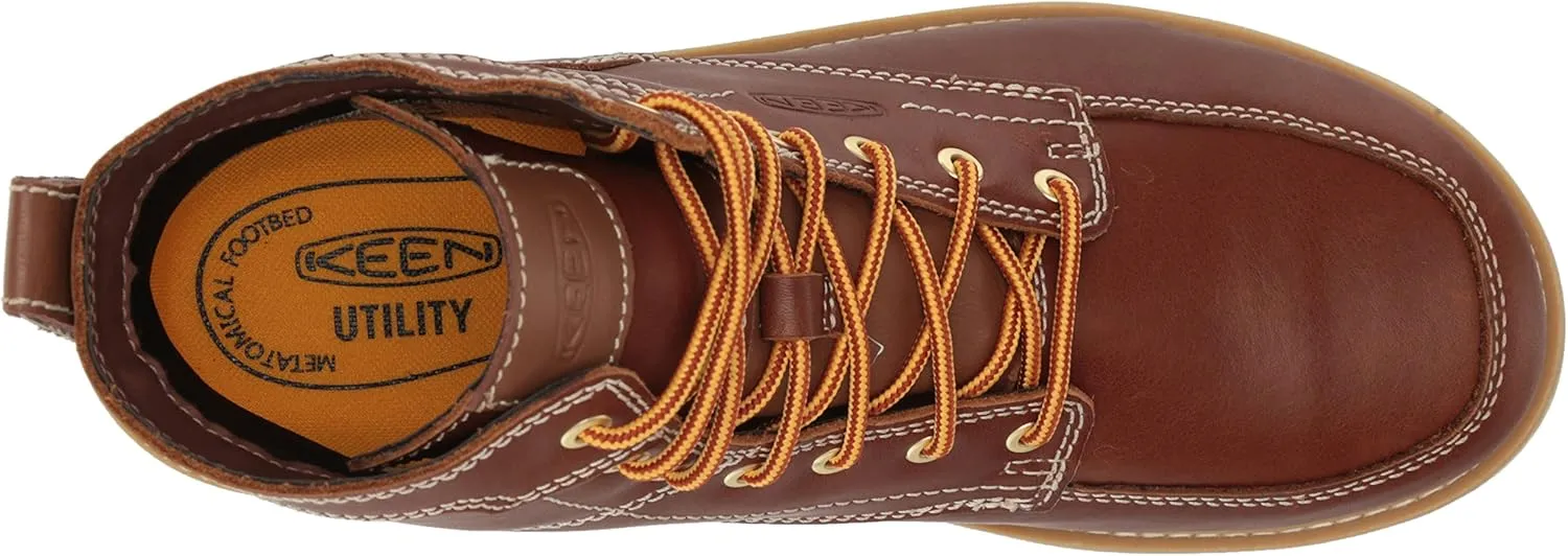 KEEN Utility Men's San Jose 6" Alloy Toe Waterproof Wedge Work Boots