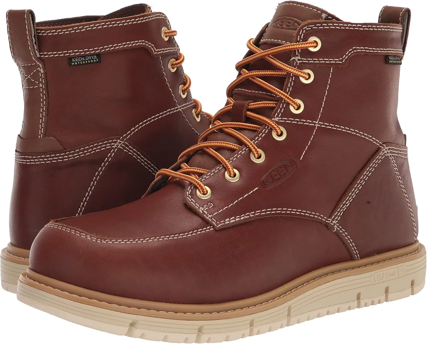 KEEN Utility Men's San Jose 6" Alloy Toe Waterproof Wedge Work Boots
