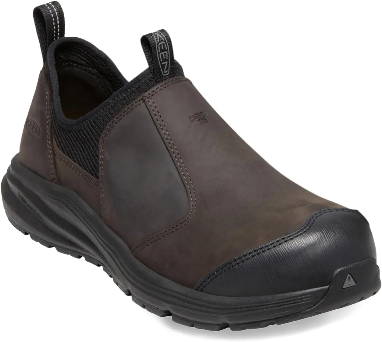 KEEN Utility Men's Vista Energy  Shift Low Height Composite Toe ESD Leather Slip-On Industrial Work Shoe