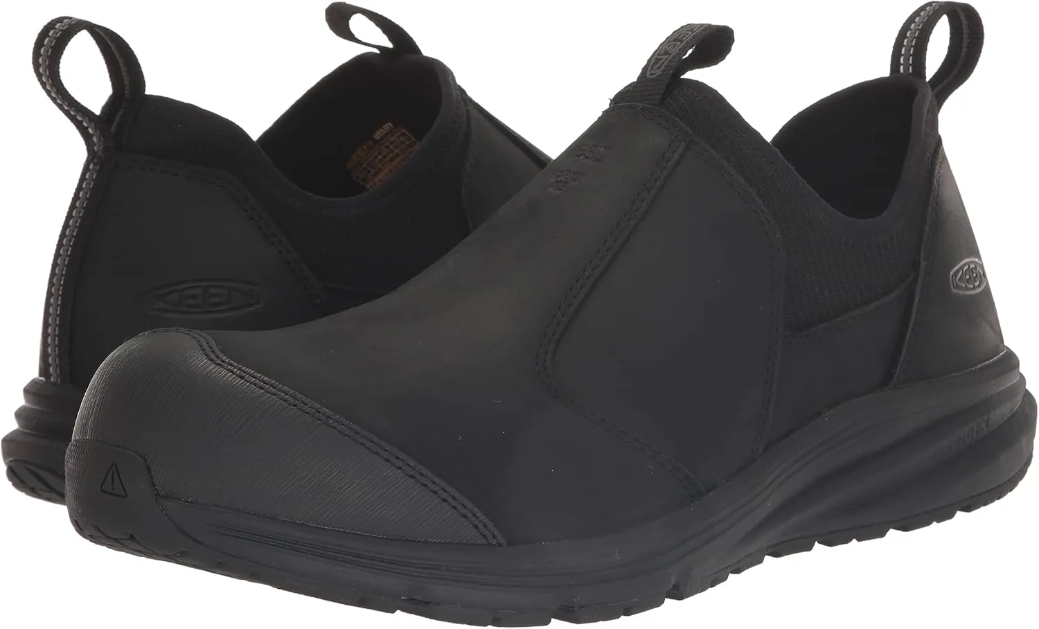 KEEN Utility Men's Vista Energy  Shift Low Height Composite Toe ESD Leather Slip-On Industrial Work Shoe