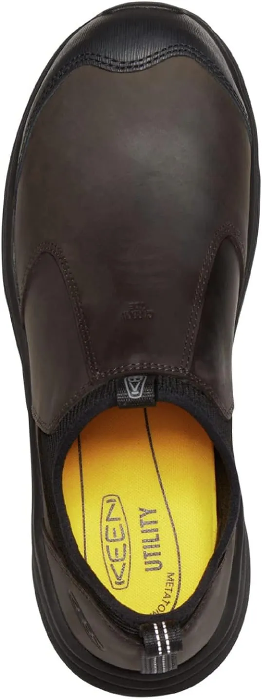 KEEN Utility Men's Vista Energy  Shift Low Height Composite Toe ESD Leather Slip-On Industrial Work Shoe