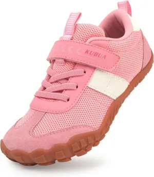 KUBUA Boys Girls Sneakers Kids Barefoot Shoes Comfort Anti-Slip Walking Shoes for Indoor Outdoor Toddler Little Big Kid