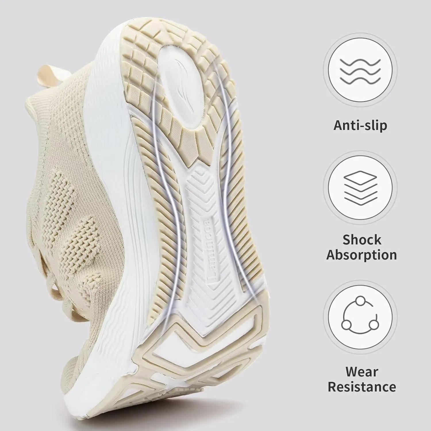 Lamincoa Women's Walking Shoes Running Lightweight Sneakers Comfortable Tennis Athletic Shoes Outdoor Gym Sport Workout