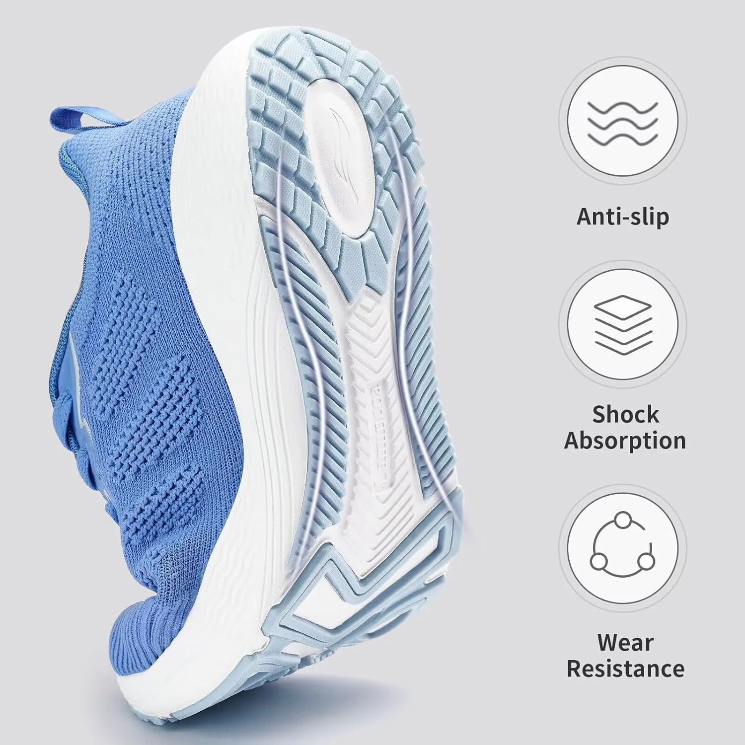 Lamincoa Women's Walking Shoes Running Lightweight Sneakers Comfortable Tennis Athletic Shoes Outdoor Gym Sport Workout