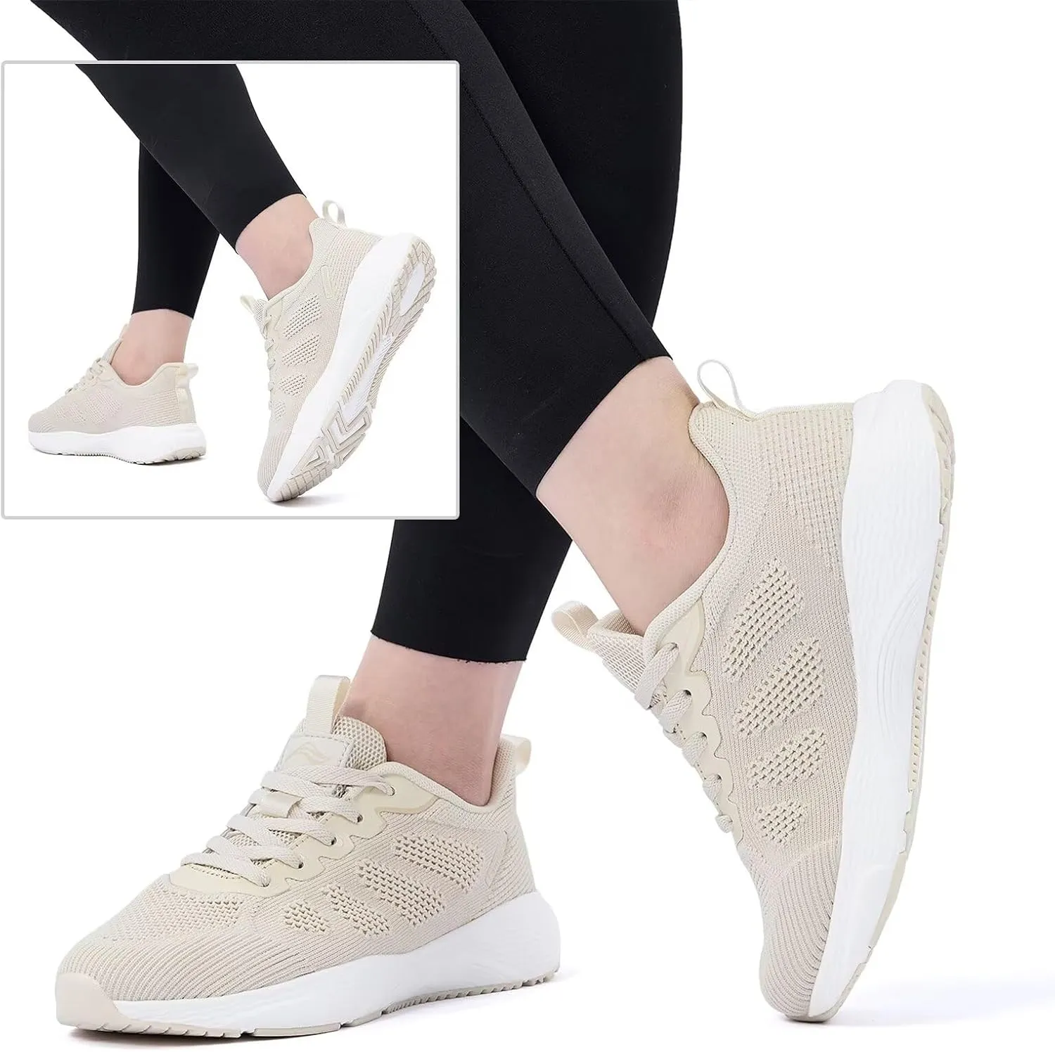 Lamincoa Women's Walking Shoes Running Lightweight Sneakers Comfortable Tennis Athletic Shoes Outdoor Gym Sport Workout