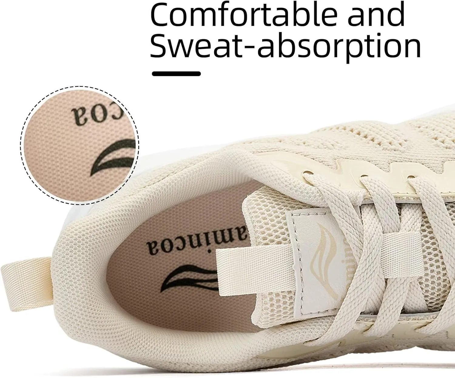 Lamincoa Women's Walking Shoes Running Lightweight Sneakers Comfortable Tennis Athletic Shoes Outdoor Gym Sport Workout