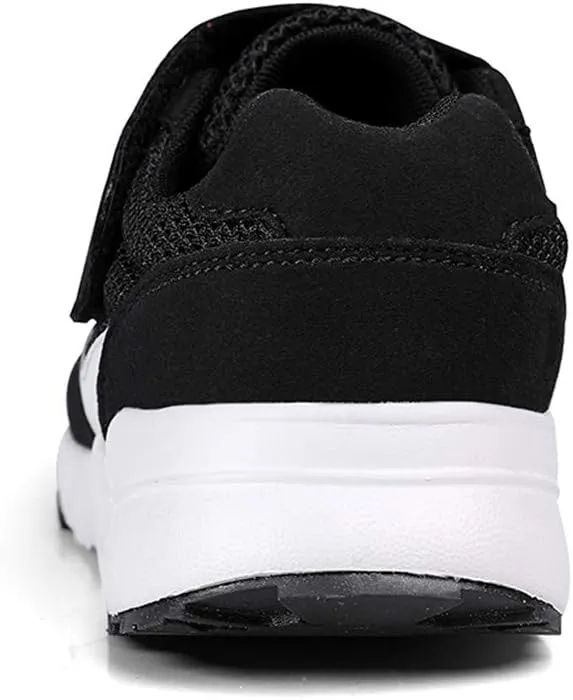 Leader Show Women's Elderly Casual Comfort Walking Shoe Safety Flats Non-Slip Hook & Loop Sneakers