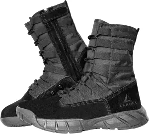 Lightweight Military Tactical Combat Boots Men Outdoor Hiking Desert Army Boots Breathable Male Jungle Shoes Man Side Zip