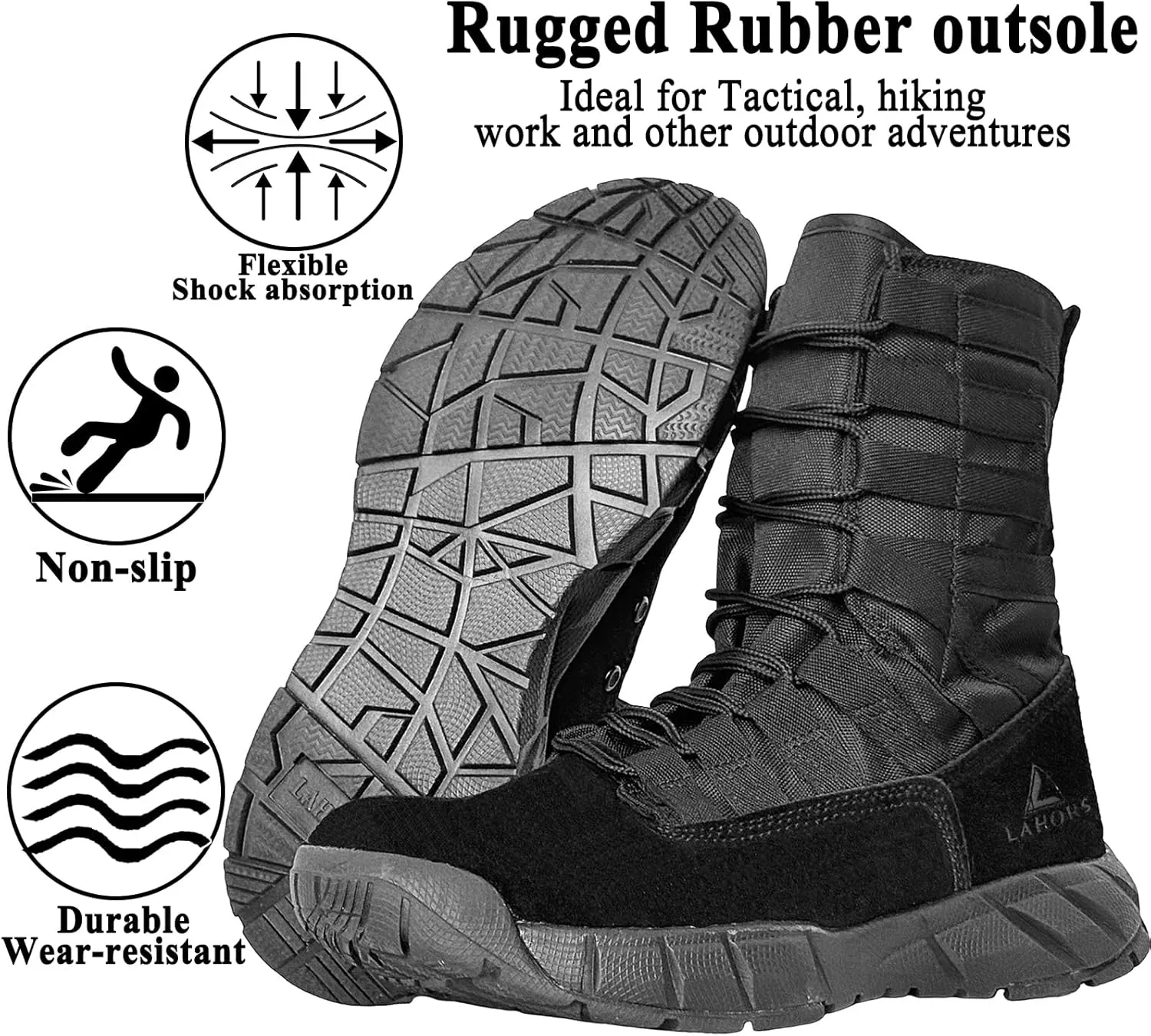 Lightweight Military Tactical Combat Boots Men Outdoor Hiking Desert Army Boots Breathable Male Jungle Shoes Man Side Zip