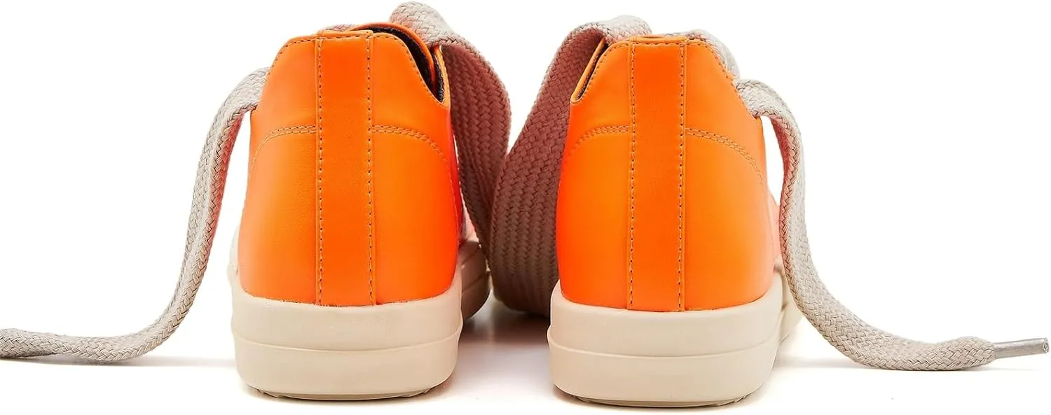 Low Top Sneakers for Women Jumbo Lace-Up Comfort Walking Shoes Wide Eyelets Trainers Casual Canvas Shoe