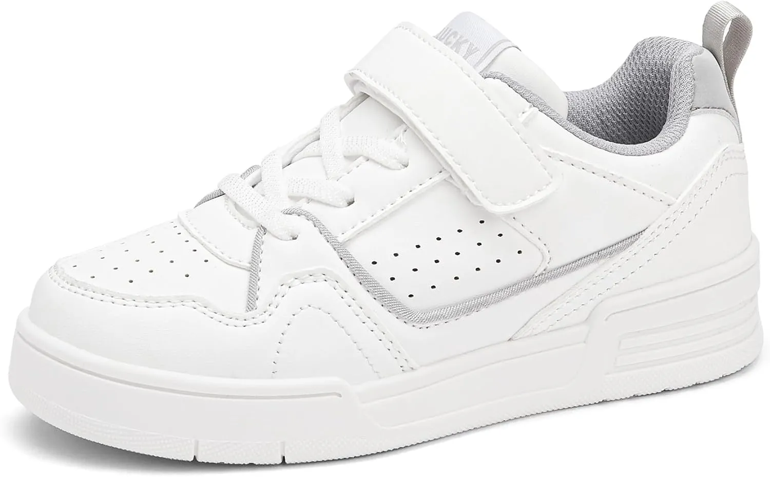 LUCKY STEP Kid's Slip On Sneaker Comfort Casual Running Tennis School Low Top Sneaker Strap Athletic Walking Shoes for Children/Boys/Girls