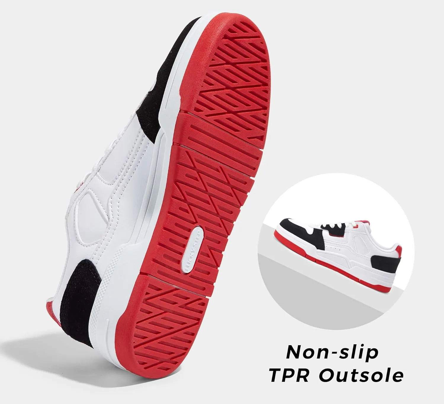 LUCKY STEP Women's Lace Up Fashion Casual Sneakers Low Top Walking Shoes Platform Comfort Non Slip Tennis Shoes