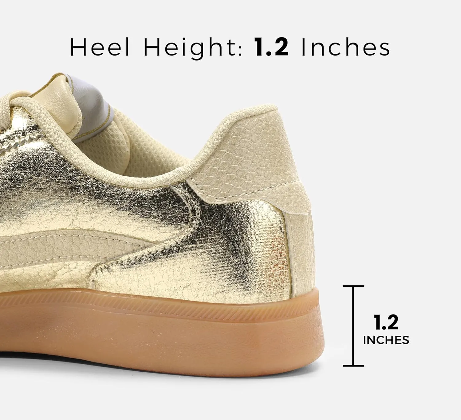LUCKY STEP Women's Retro Fashion Sneakers Classic Casual Walking Shoes Non Slip Comfort Skate Shoes