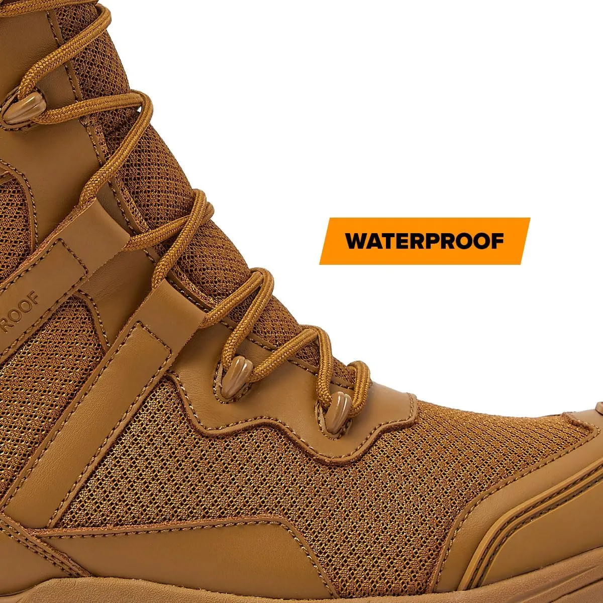 MAGNUM Men's Bragg Waterproof Tactical Boots for Men, Mens Military Hiking Boots, Breathable Light Weight Work Boots for Men