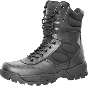Man Tactical Military Boots Black Men's Shoes Desert Combat Army Outdoor Hiking Shoes Side zipper